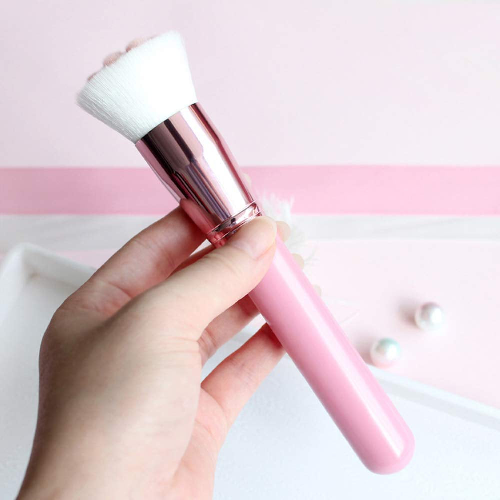 Adorable Cat's Paw Makeup Brush - Multifunctional Soft Fiber Brush for Perfect Blush, Powder, and Contour Application