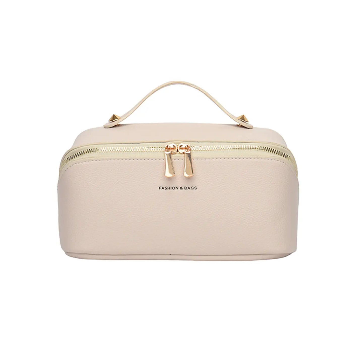 Large Capacity Waterproof Travel Makeup Bag for Women - Portable Flat Toiletry Organizer