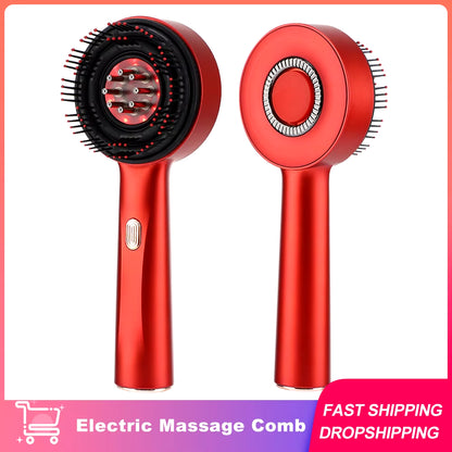 Revitalize Your Hair with the Electric Massage Comb: Vibration & Red Light Therapy for Hair Growth and Scalp Relaxation