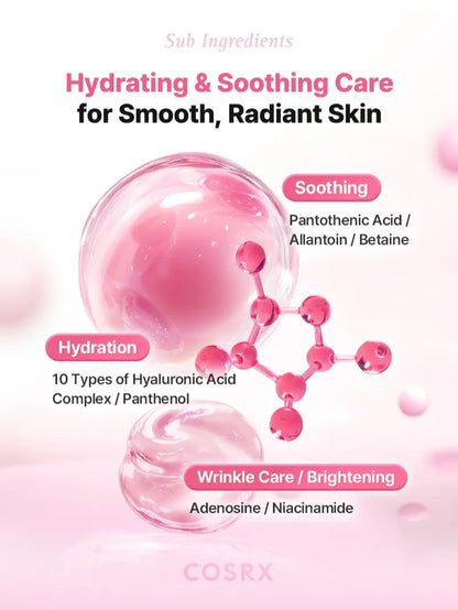 COSRX Pink Peptide Collagen Lifting Glow Pads - Firming & Anti-Aging Toner for Radiant, Elastic Skin | 300ml Peptide Serum Pads