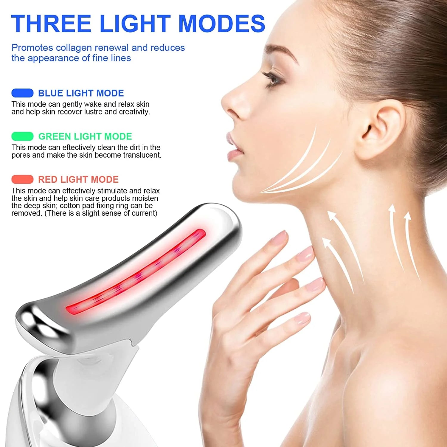 Neck and Face Firming Massage Kit - Double Chin Reducer Vibration Massager for Smooth, Youthful Skin