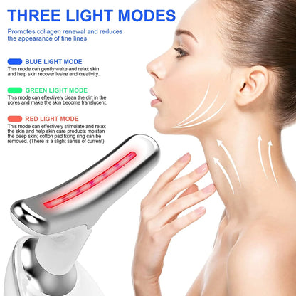 Neck and Face Firming Massage Kit - Double Chin Reducer Vibration Massager for Smooth, Youthful Skin