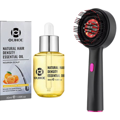 Revitalize Your Hair with the Electric Massage Comb: Vibration & Red Light Therapy for Hair Growth and Scalp Relaxation
