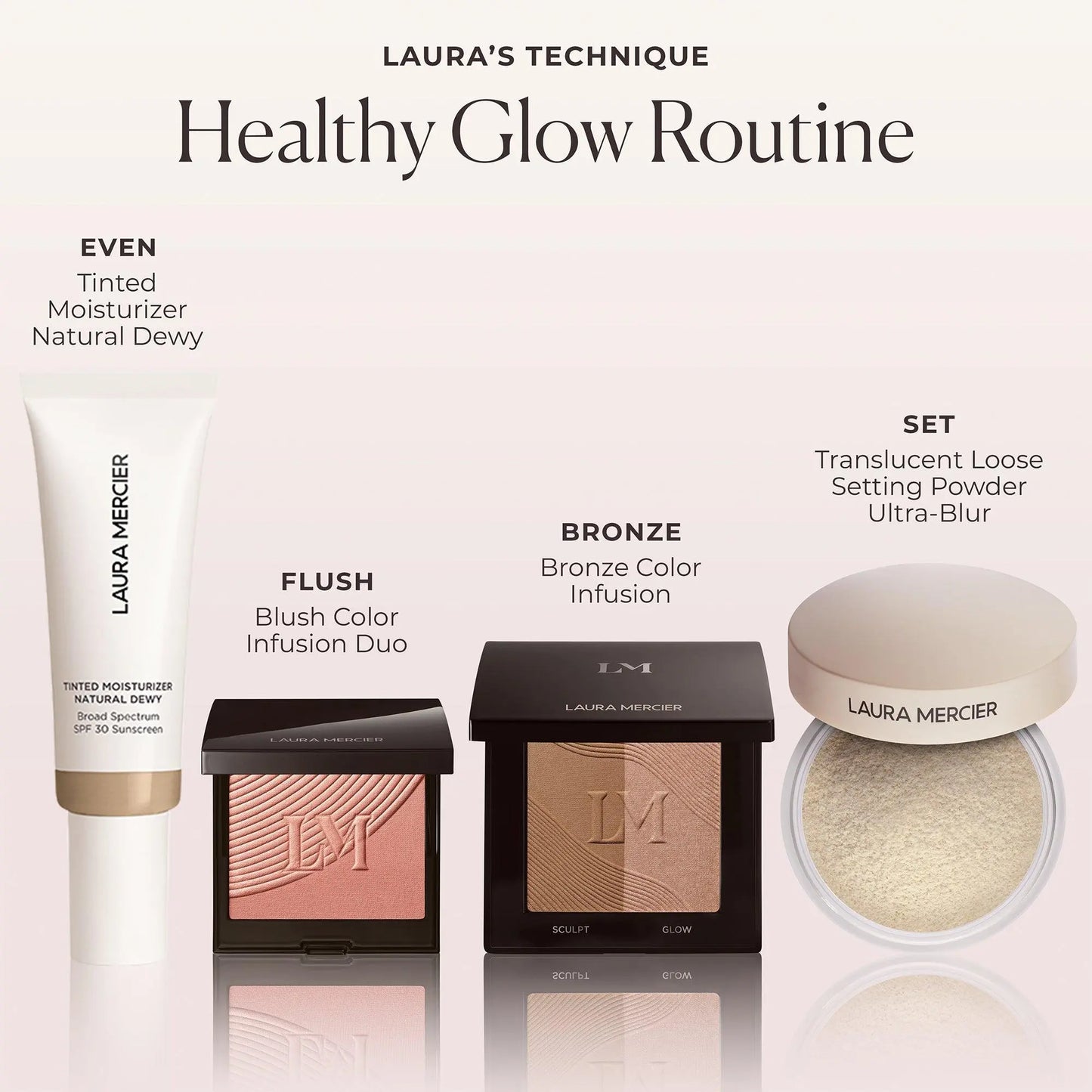 Laura Mercier Blush Color Infusion Duo - 16HR Flush, Buildable Color