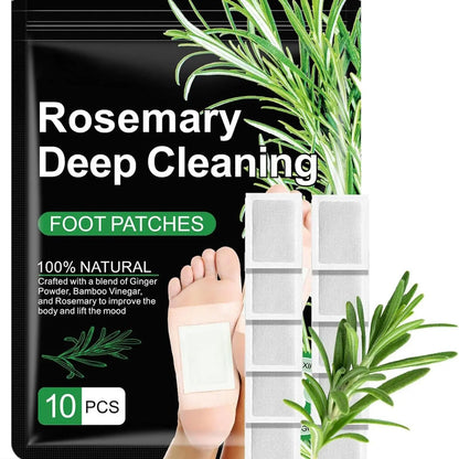20-Piece Natural Herbal Foot Detox Patches - Gingerbamboo Deep Cleansing Pads for Stress Relief, Toxin Removal, Improved Sleep, and Wellness Treatment