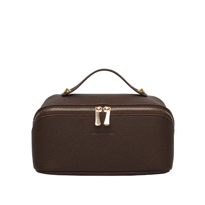 Large Capacity Waterproof Travel Makeup Bag for Women - Portable Flat Toiletry Organizer