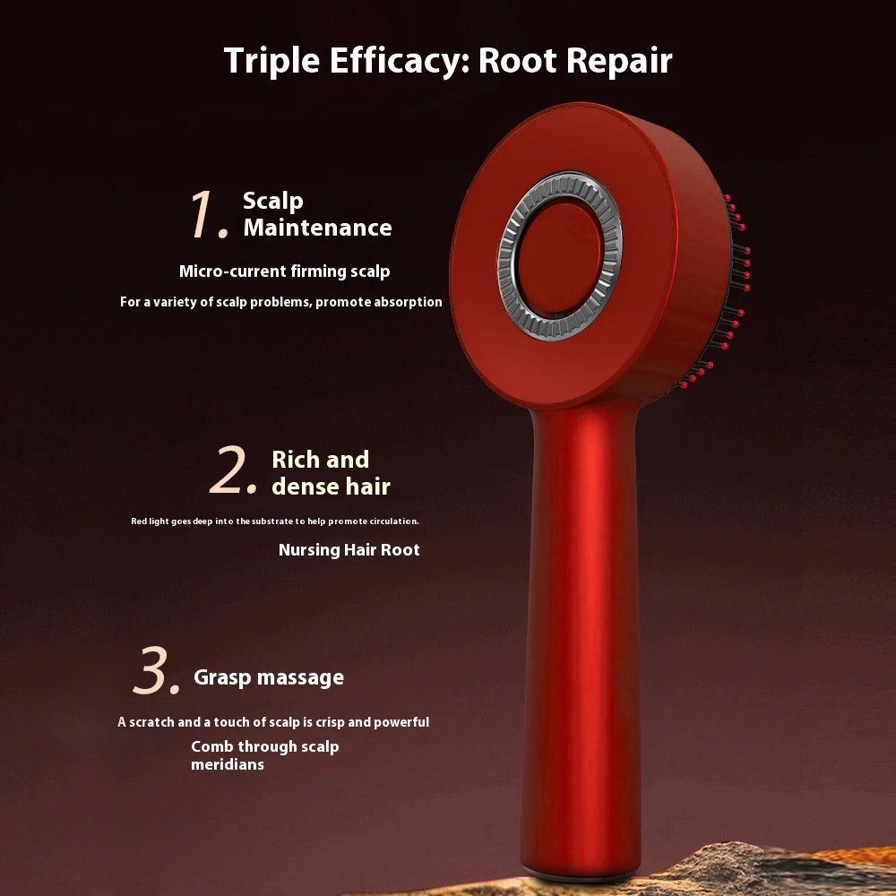 Revitalize Your Hair with the Electric Massage Comb: Vibration & Red Light Therapy for Hair Growth and Scalp Relaxation