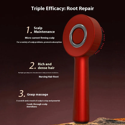 Revitalize Your Hair with the Electric Massage Comb: Vibration & Red Light Therapy for Hair Growth and Scalp Relaxation