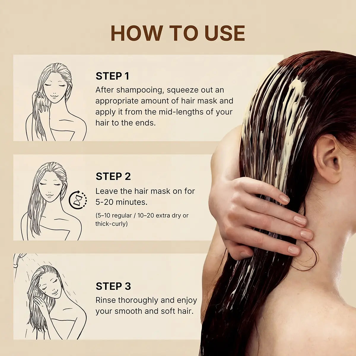 Toae Professional Collagen Hair Treatment - Deep Repair Conditioning Mask with Argan Oil for All Hair Types - 16.90 oz (500 ml)