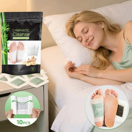Bamboo Charcoal Detox Patches for Foot Revitalization - Herbal Pads for Stress Relief and Enhanced Sleep Quality