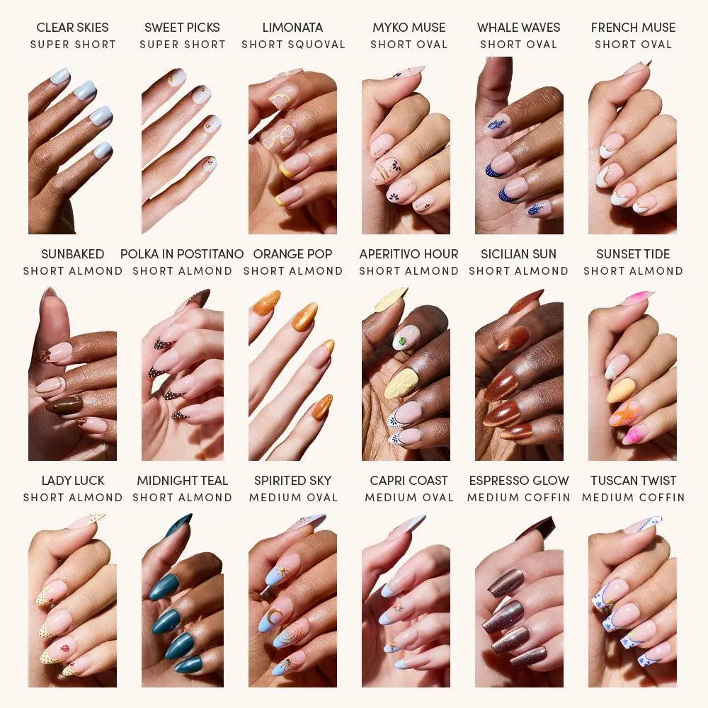 Elevate Your Summer Style with the Glamnetic Euro Summer Press-On Nail Collection