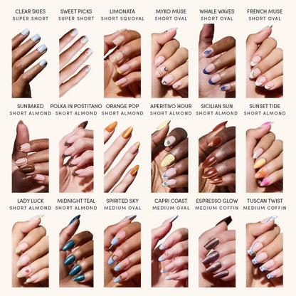 Elevate Your Summer Style with the Glamnetic Euro Summer Press-On Nail Collection