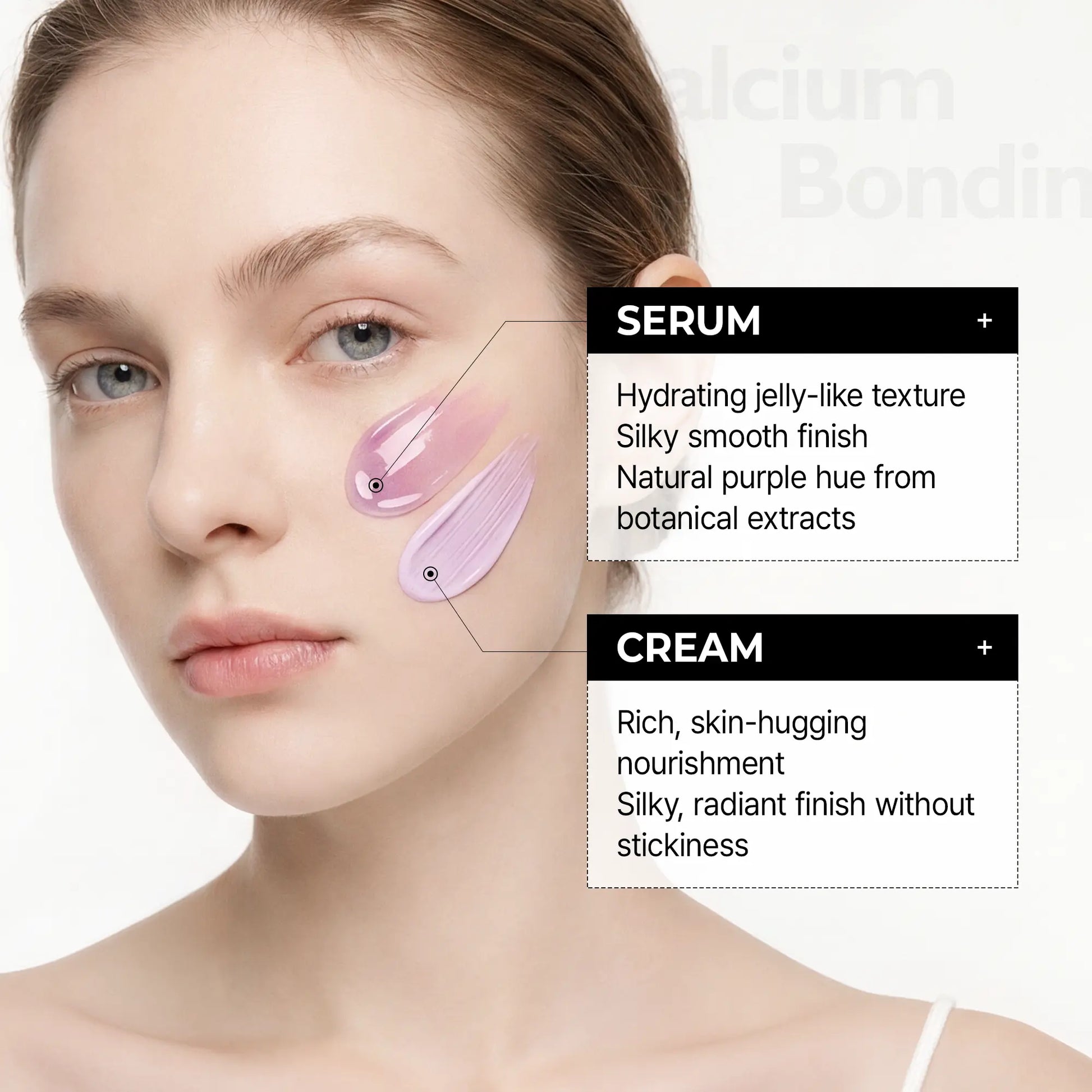 Revitalize Your Skin with Dr.Melaxin's Calcium Bonding Serum & Cream Duo - Achieve Firmness and Elasticity with the Power of Calcium, Collagen & REBORNIC!