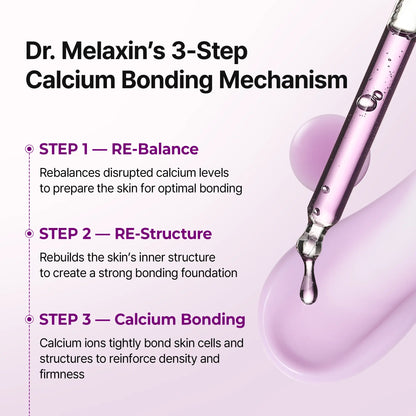 Revitalize Your Skin with Dr.Melaxin's Calcium Bonding Serum & Cream Duo - Achieve Firmness and Elasticity with the Power of Calcium, Collagen & REBORNIC!