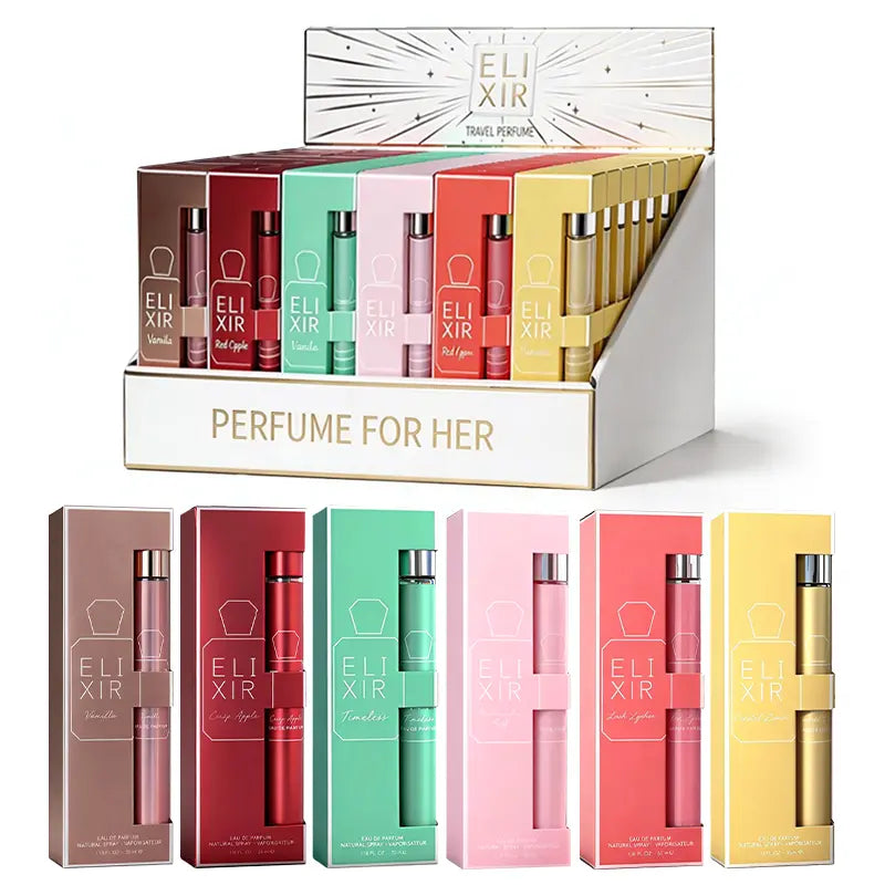 Indulge in Luxury with Our Premium 6-Piece Women’s Eau De Parfum Set - Travel Size, Long-Lasting Scents for Every Occasion!