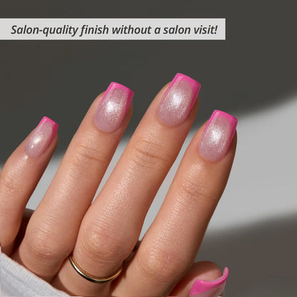 Transform Your Look with Btartboxnails XCOATTIPS: 5 Vibrant Pastel French Tip Press-On Nails in Square, Almond, Coffin, or Stiletto Styles - Enjoy 4 Weeks of Salon-Quality Wear at Home!