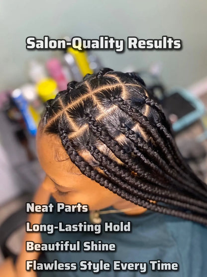 Achieve Flawless Styles with Jouleve Beauty Braiding Gel - Strong Hold for Braids, Locs, Twists & More - 250ml of Non-Flaking, Long-Lasting Shine